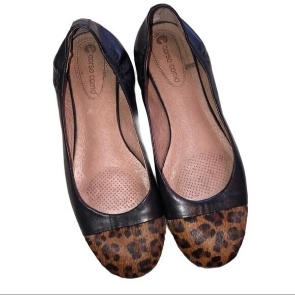 Corso Como Capped Toe Calf Hair Ballet Flats 7-1/2 - Picture 1 of 6